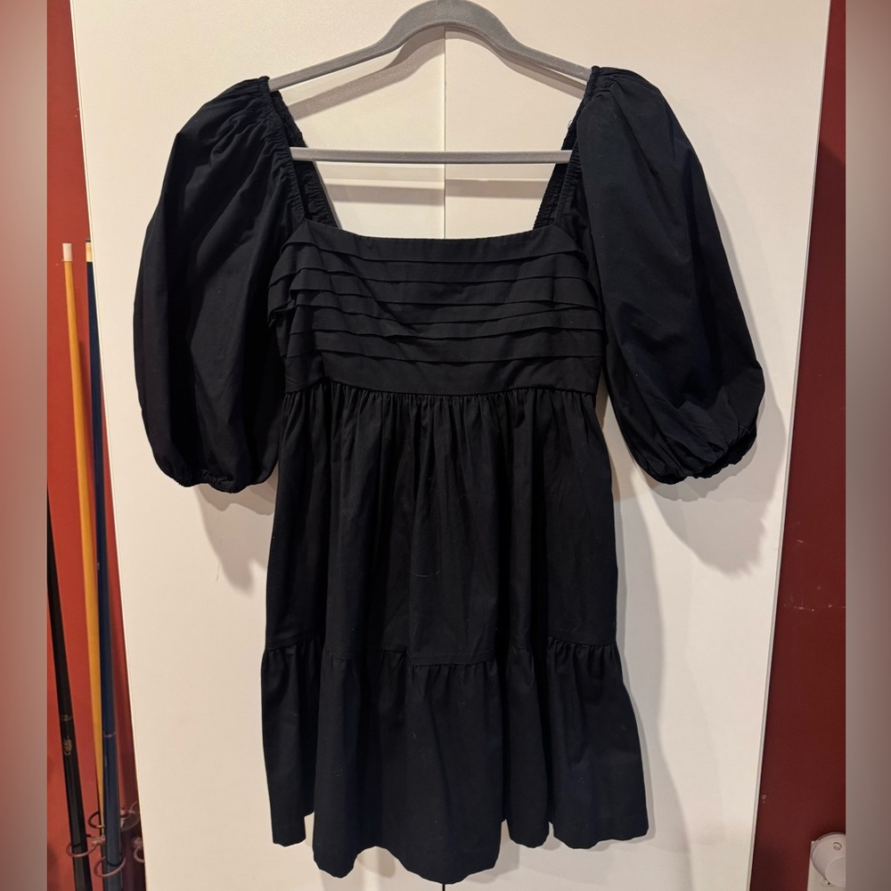 Abercrombie & Fitch Black Puff Sleeve Blouse
